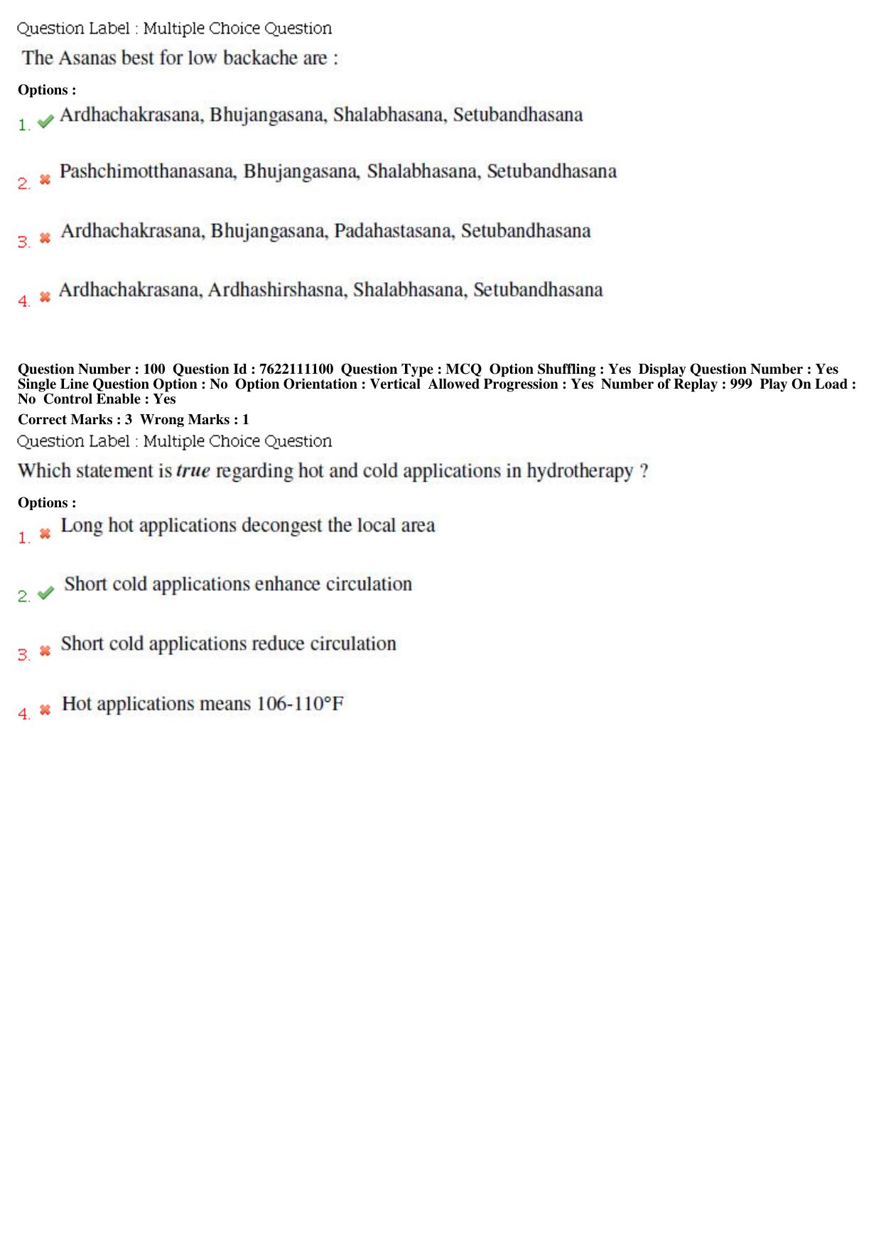 BHU RET Swasthavritta & Yoga 2019 Question Paper  - Page 43