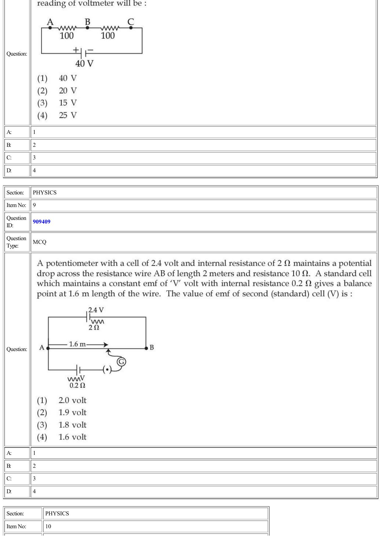 CUET 2022 Question Paper of Physics - Page 5