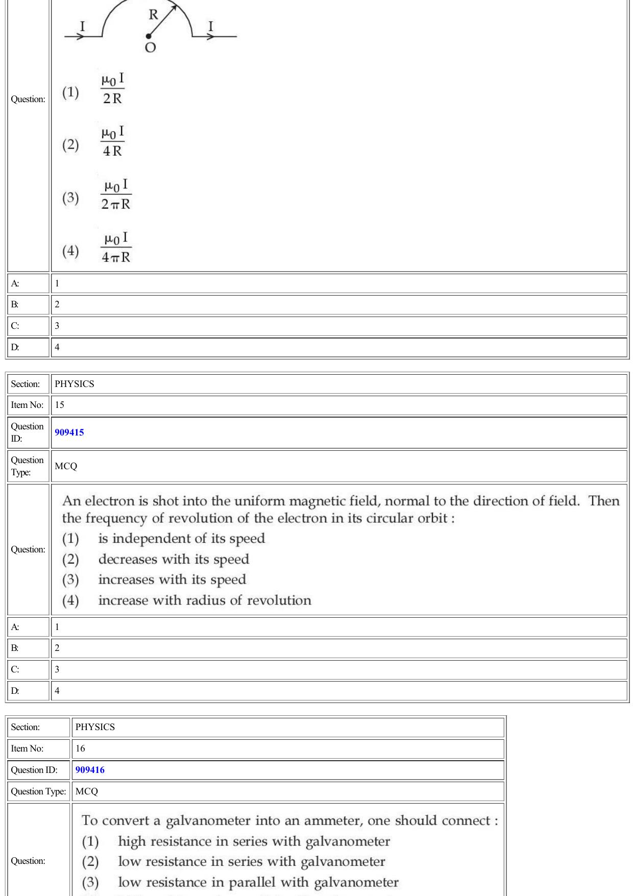 CUET 2022 Question Paper of Physics - Page 8