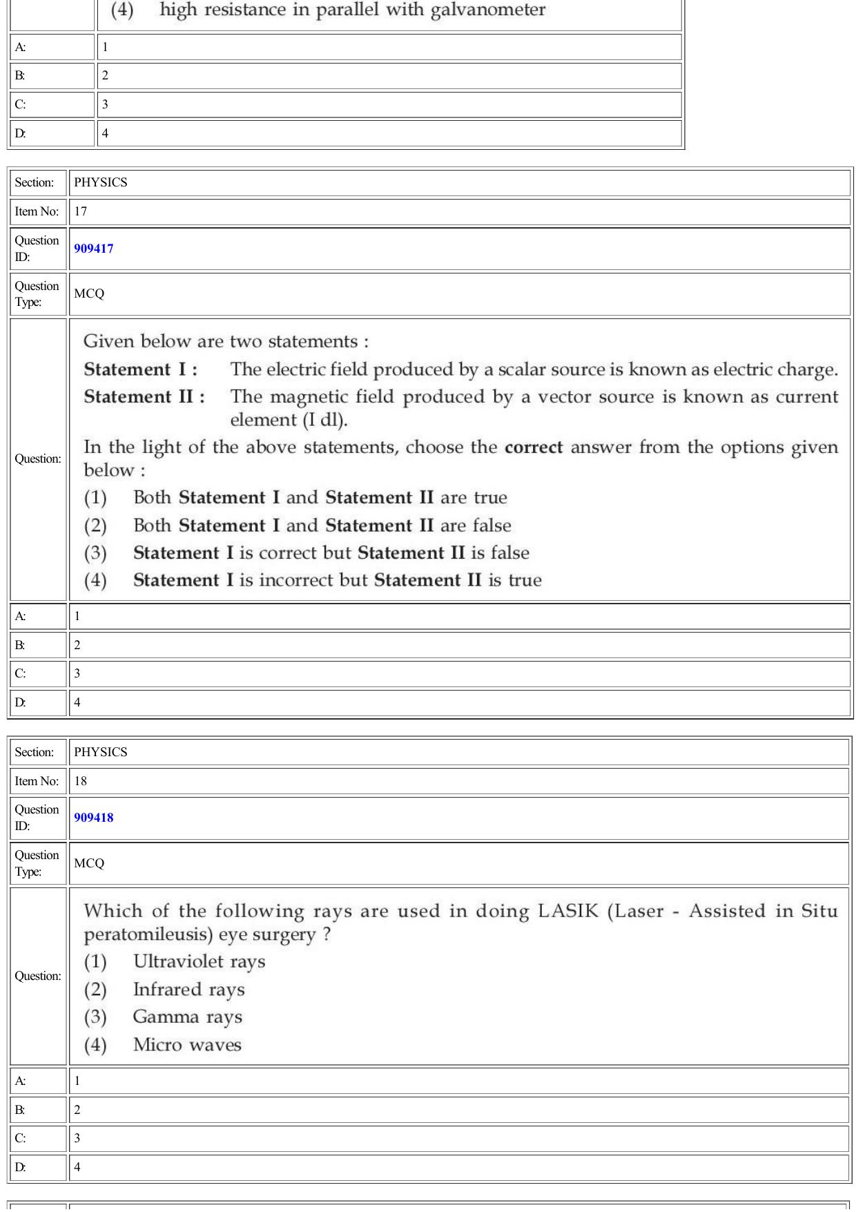 CUET 2022 Question Paper of Physics - Page 9