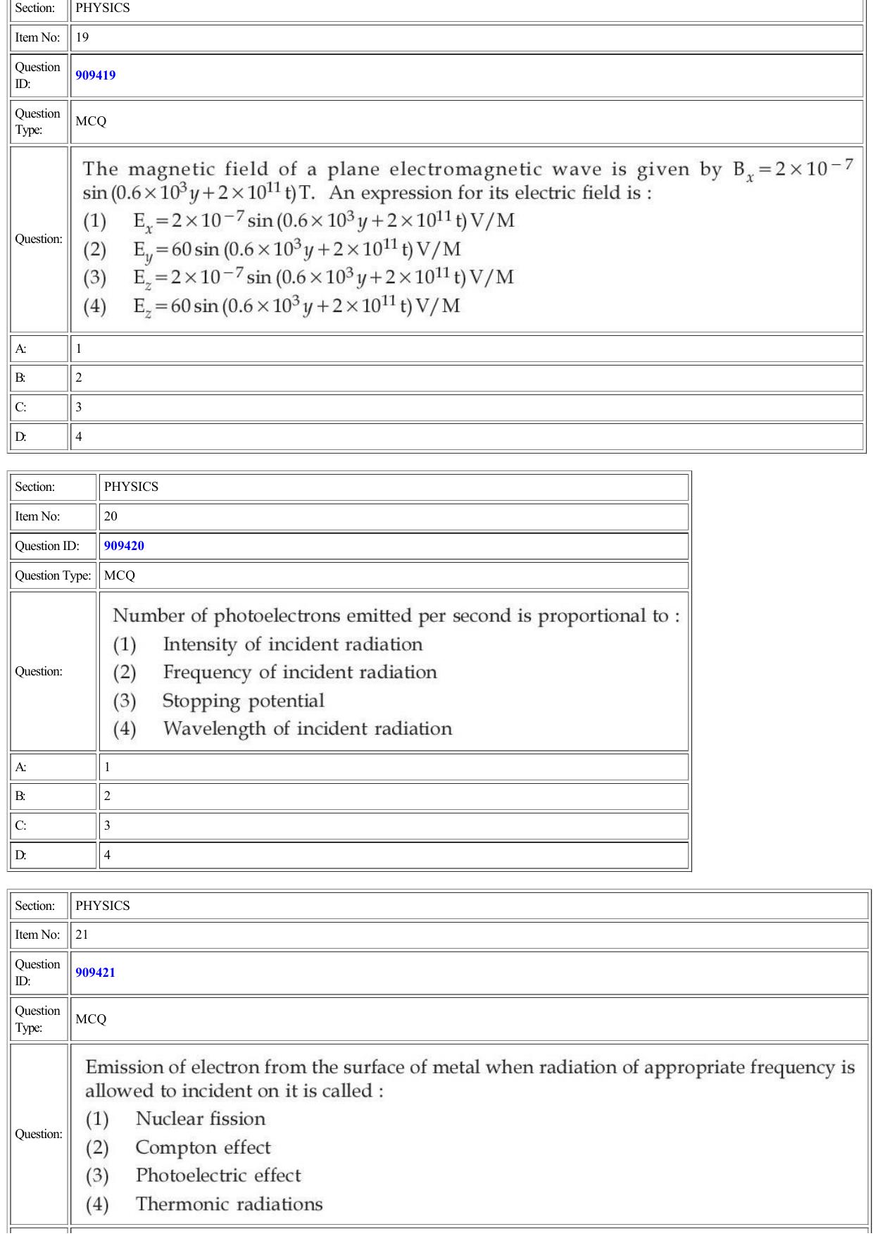 CUET 2022 Question Paper of Physics - Page 10