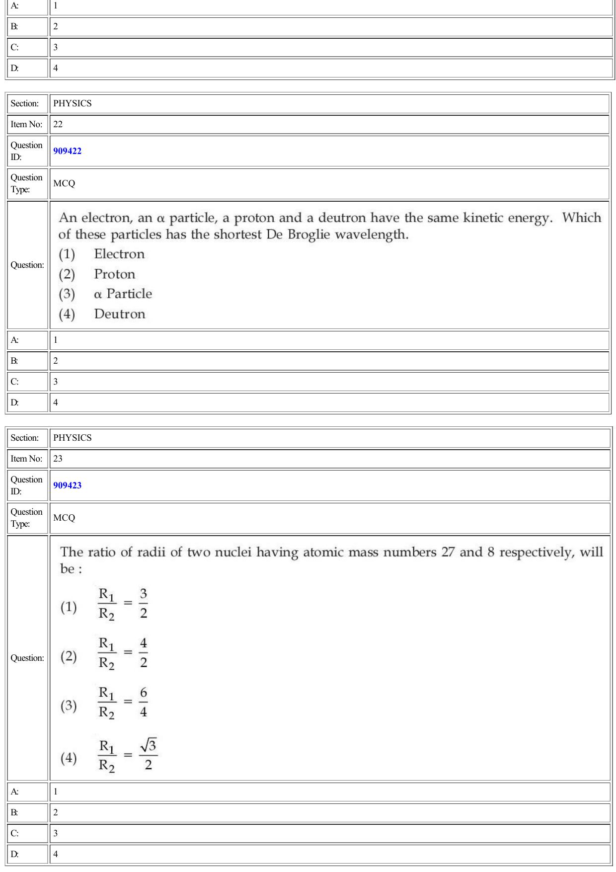 CUET 2022 Question Paper of Physics - Page 11
