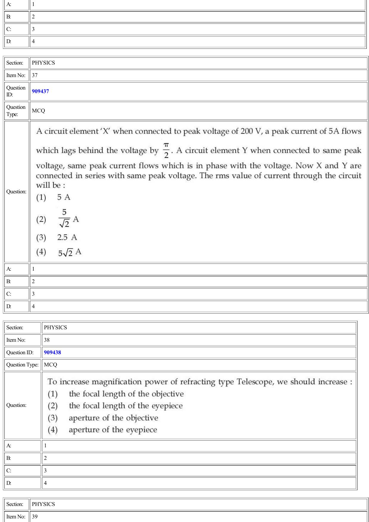 CUET 2022 Question Paper of Physics - Page 18