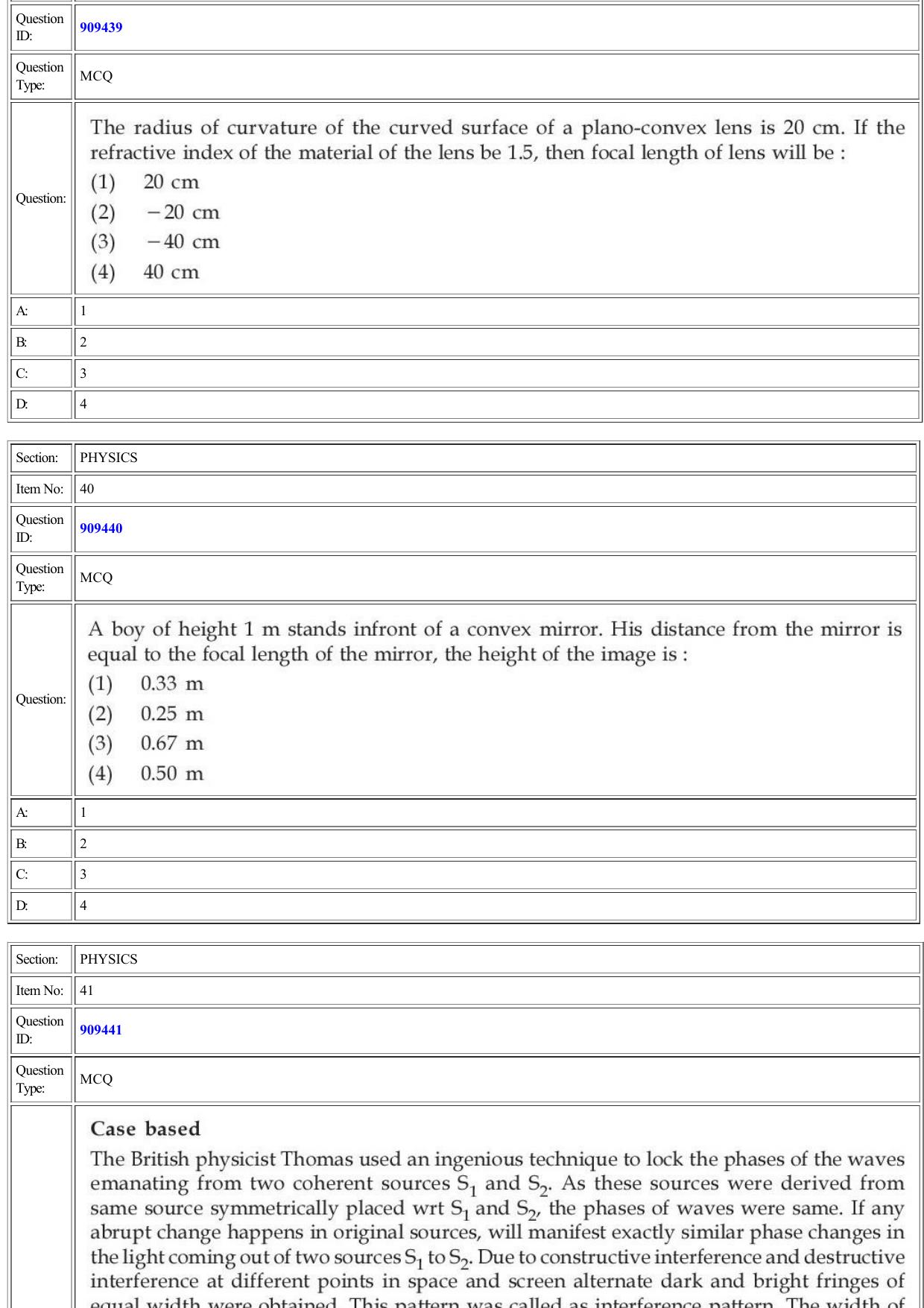 CUET 2022 Question Paper of Physics - Page 19