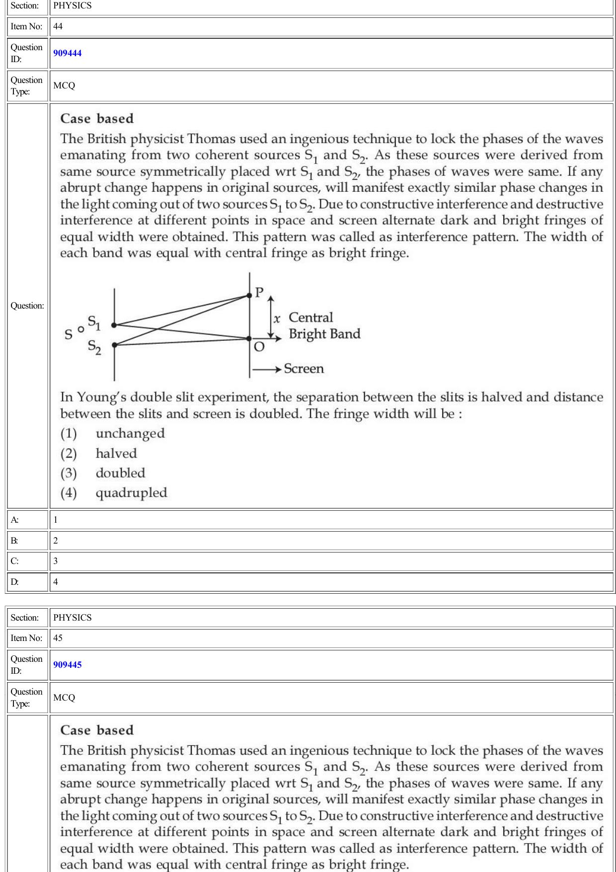 CUET 2022 Question Paper of Physics - Page 22