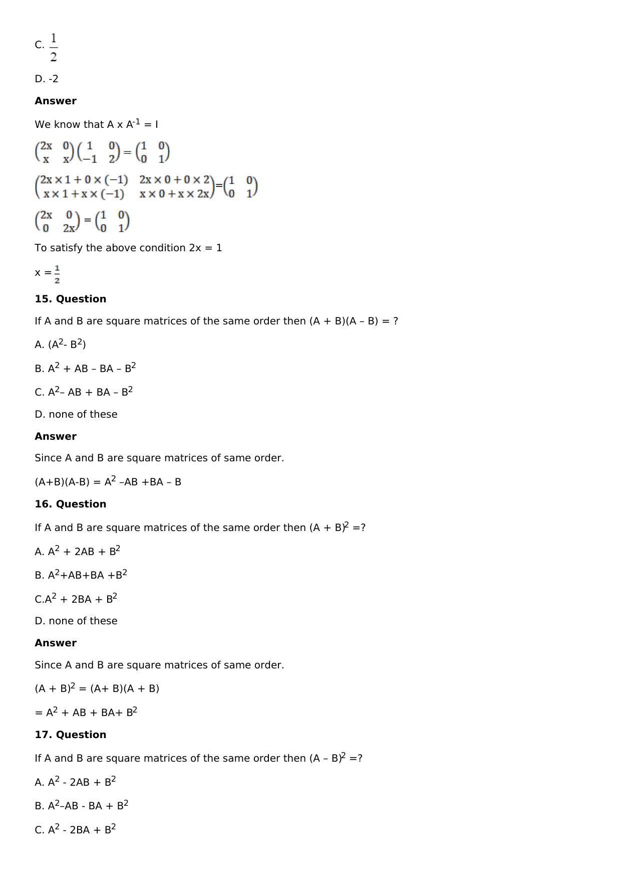 Chapter 8: System of Linear Equations Solutions: RS Aggarwal Class 12 Solutions  - Page 50