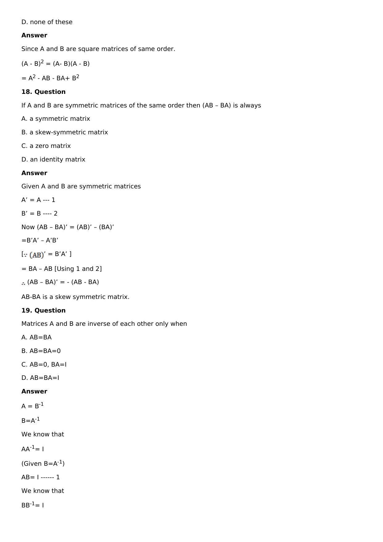 Chapter 8: System of Linear Equations Solutions: RS Aggarwal Class 12 Solutions  - Page 51