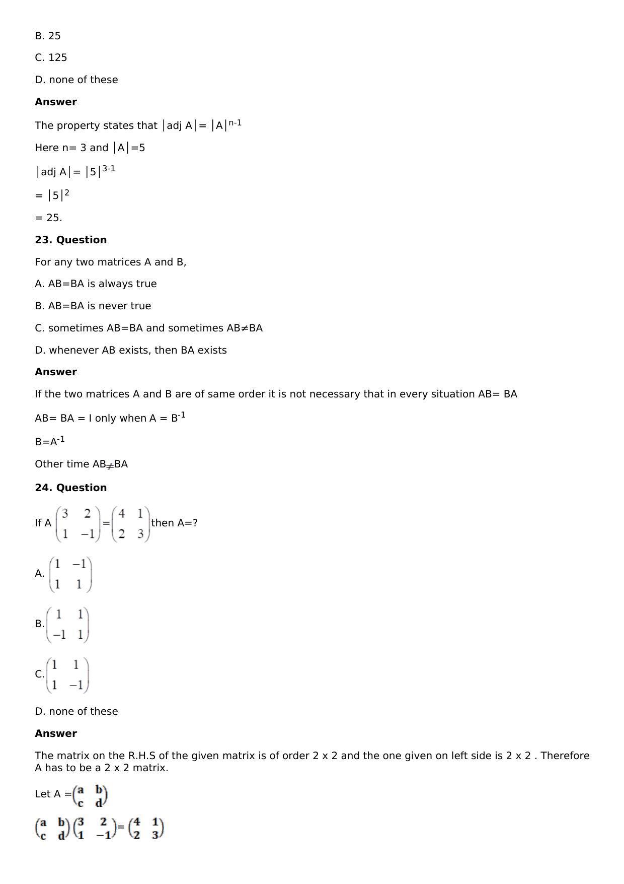 Chapter 8: System of Linear Equations Solutions: RS Aggarwal Class 12 Solutions  - Page 53