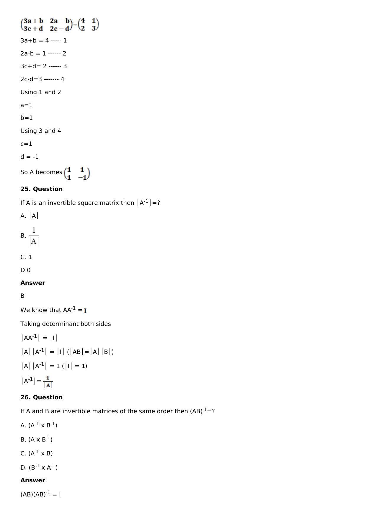 Chapter 8: System of Linear Equations Solutions: RS Aggarwal Class 12 Solutions  - Page 54