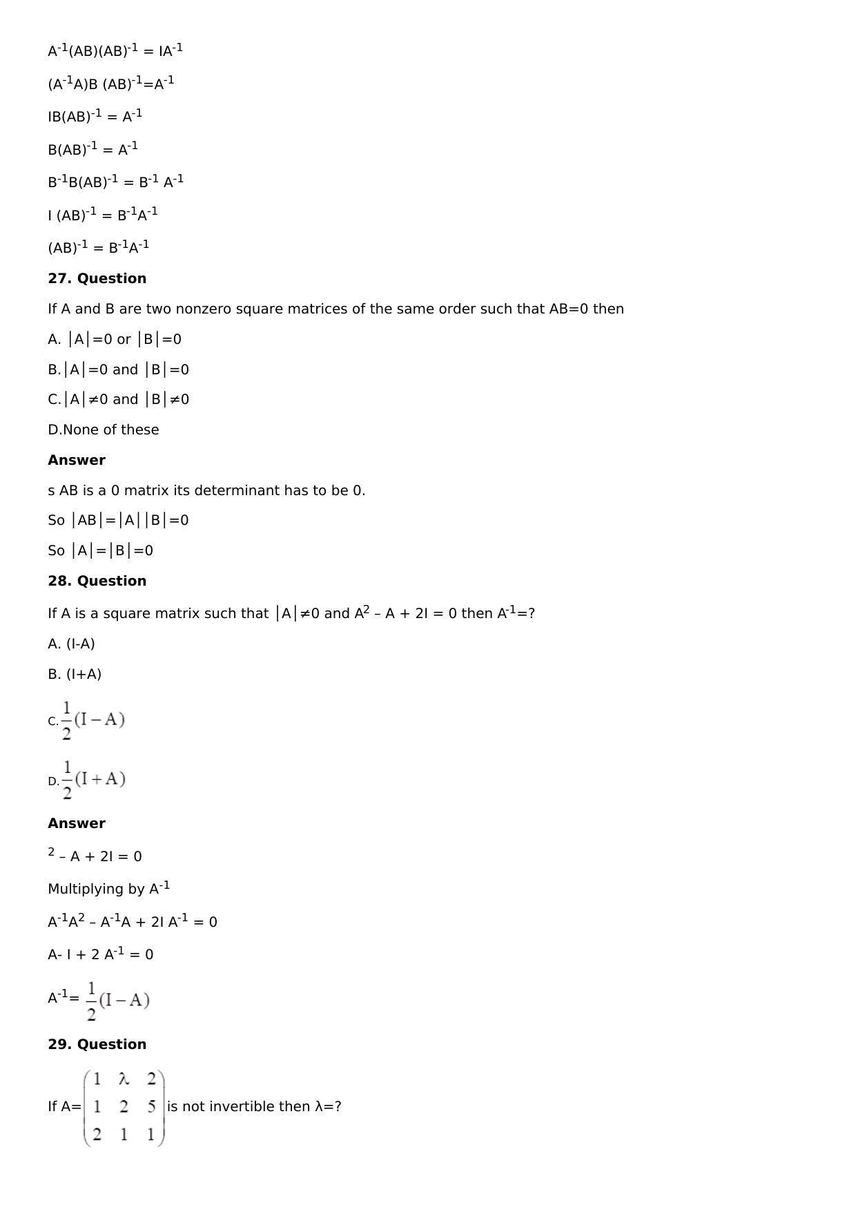 Chapter 8: System of Linear Equations Solutions: RS Aggarwal Class 12 Solutions  - Page 55