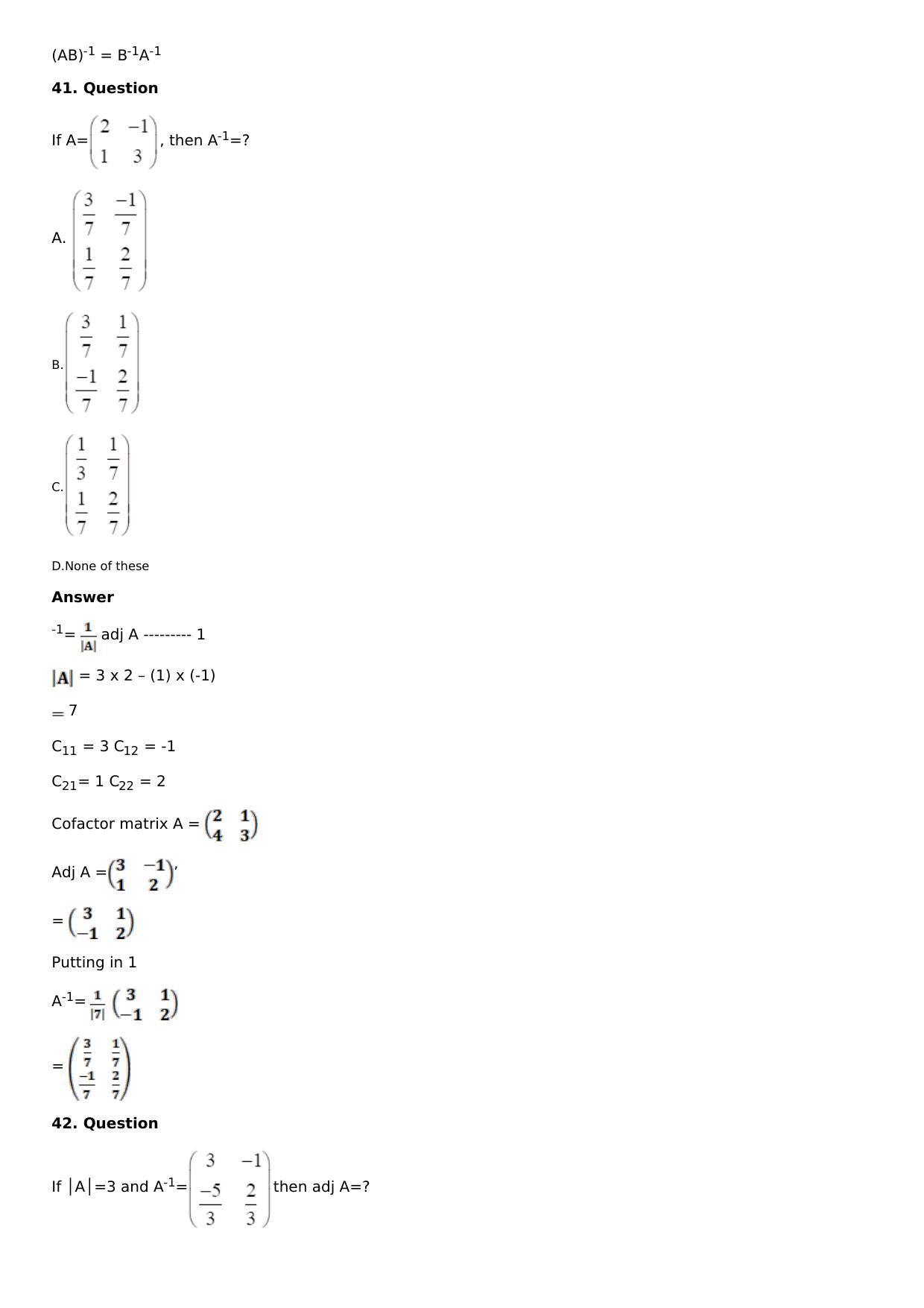 Chapter 8: System of Linear Equations Solutions: RS Aggarwal Class 12 Solutions  - Page 61
