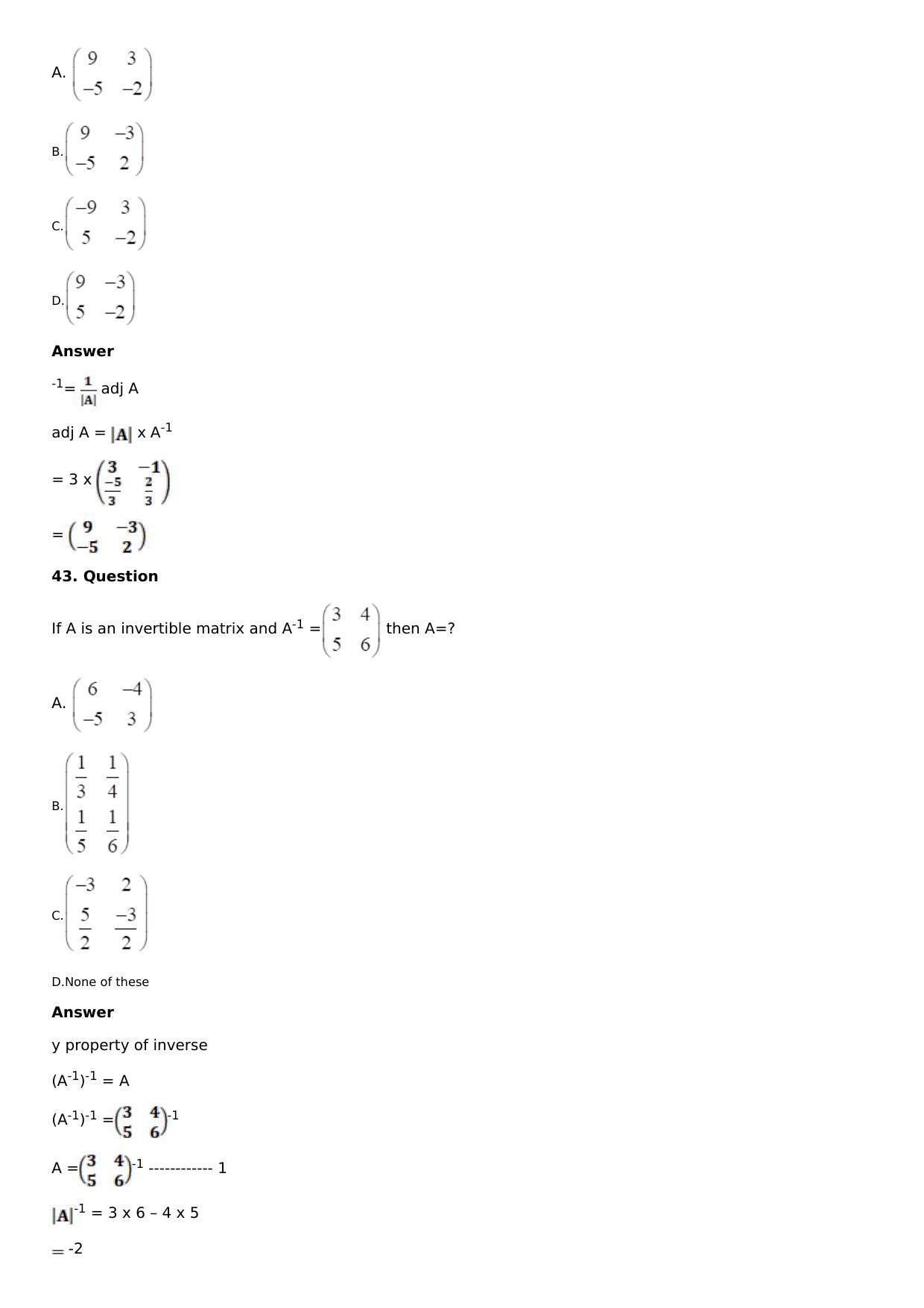 Chapter 8: System of Linear Equations Solutions: RS Aggarwal Class 12 Solutions  - Page 62