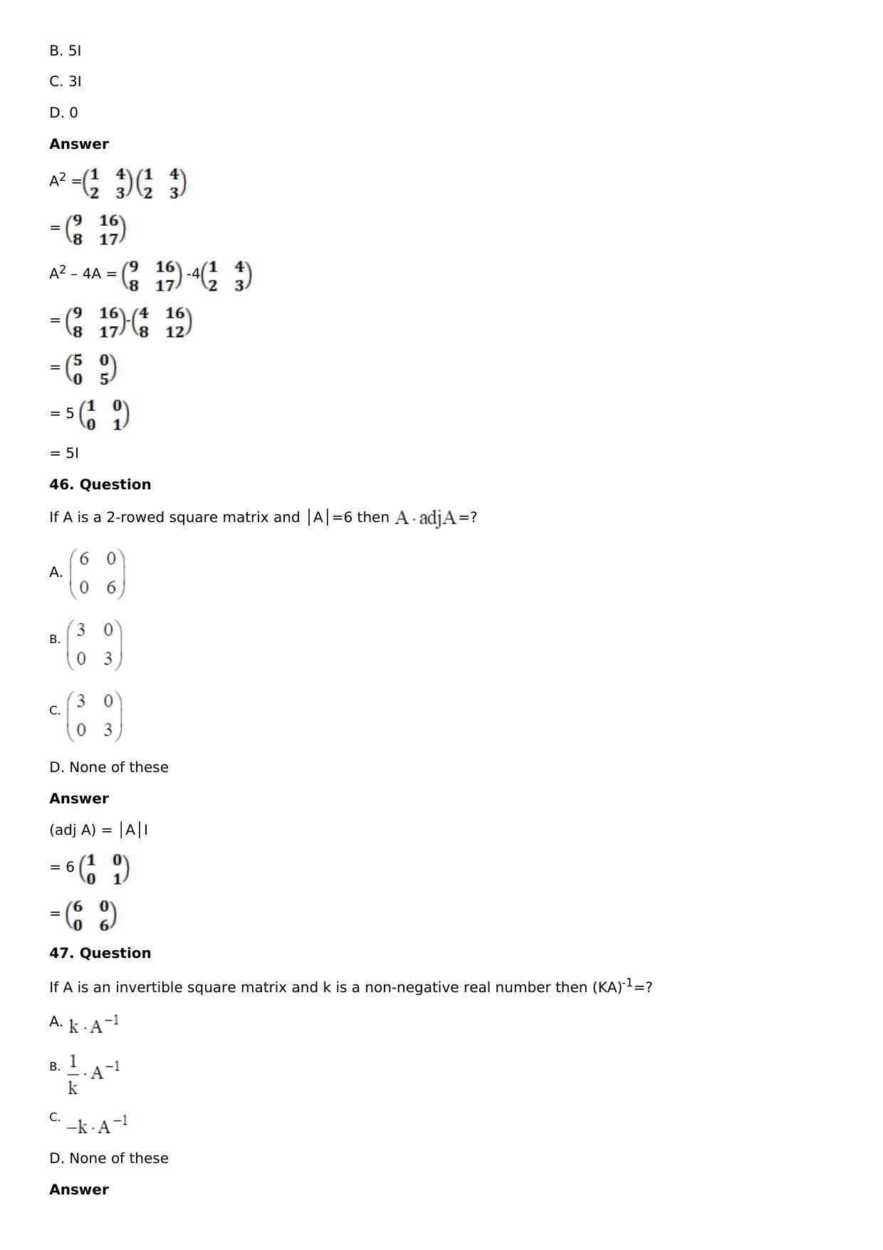 Chapter 8: System of Linear Equations Solutions: RS Aggarwal Class 12 Solutions  - Page 64