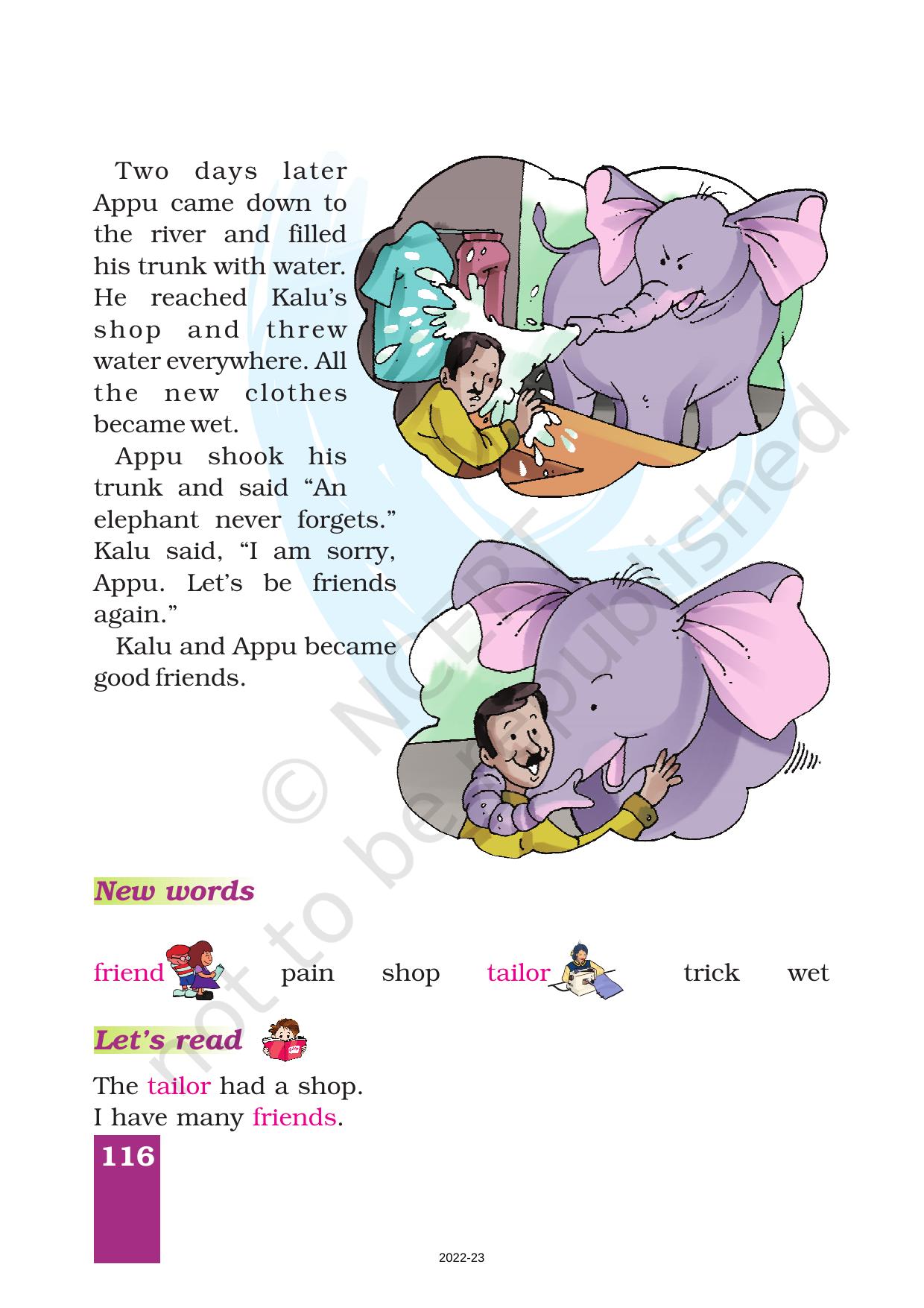 NCERT Book for Class 1 English (Marigold):Unit 10 Poem-Flying-man - Page 7