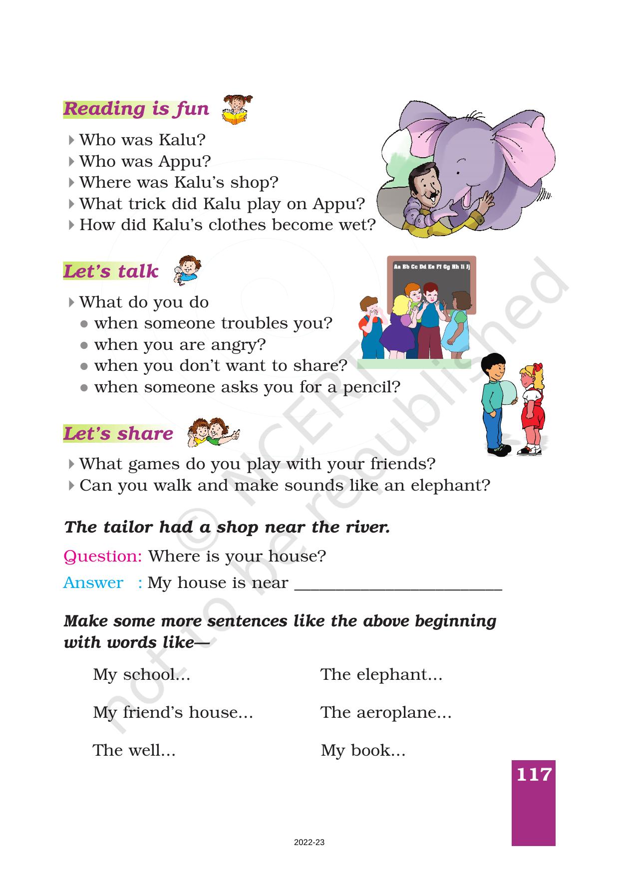 NCERT Book for Class 1 English (Marigold):Unit 10 Poem-Flying-man - Page 8