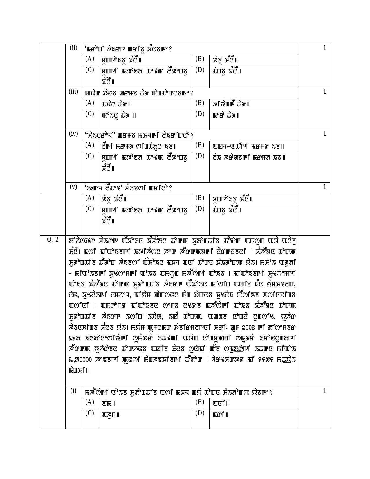 CBSE Class 10 Manipuri Sample Paper 2024 - Page 3