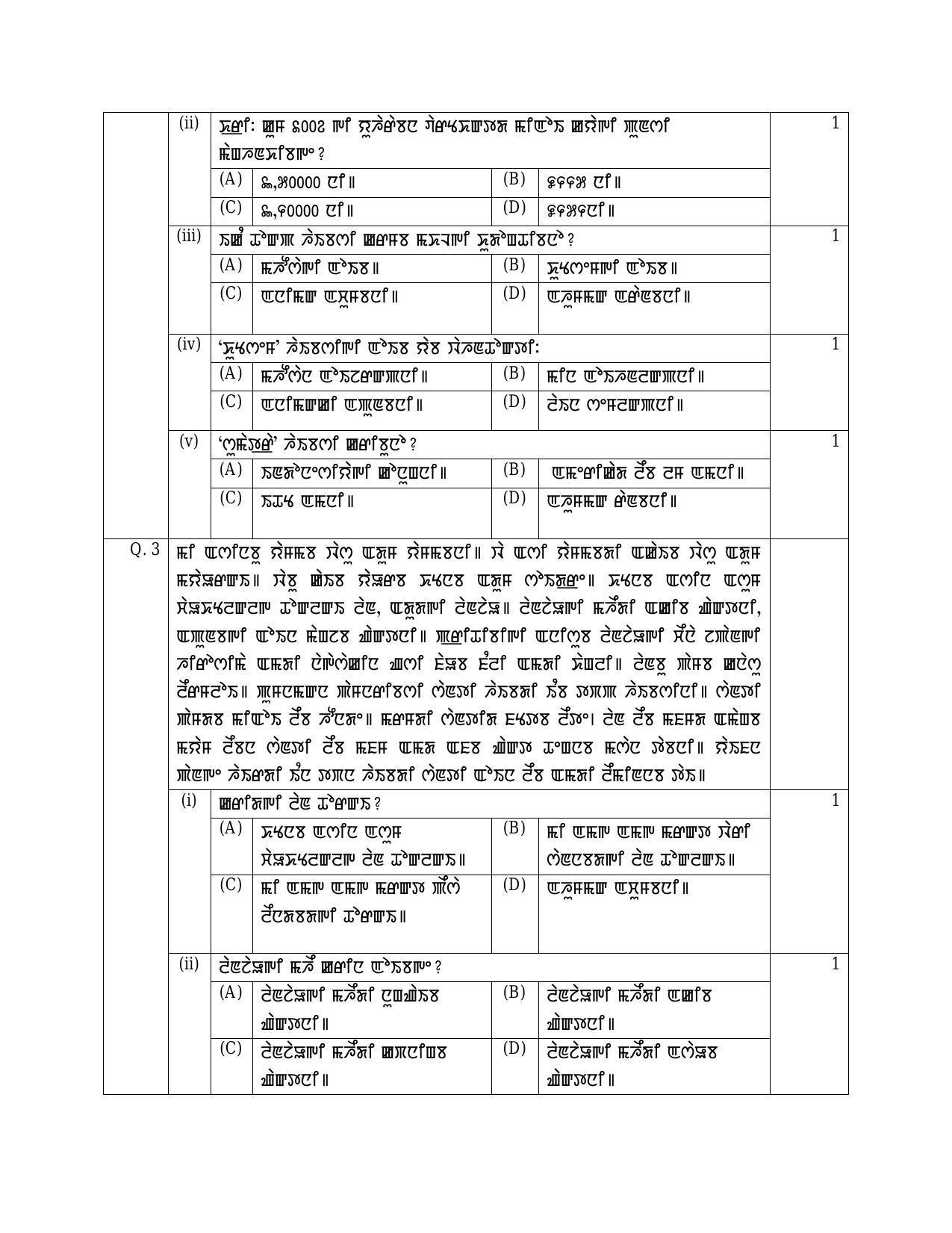 CBSE Class 10 Manipuri Sample Paper 2024 - Page 4