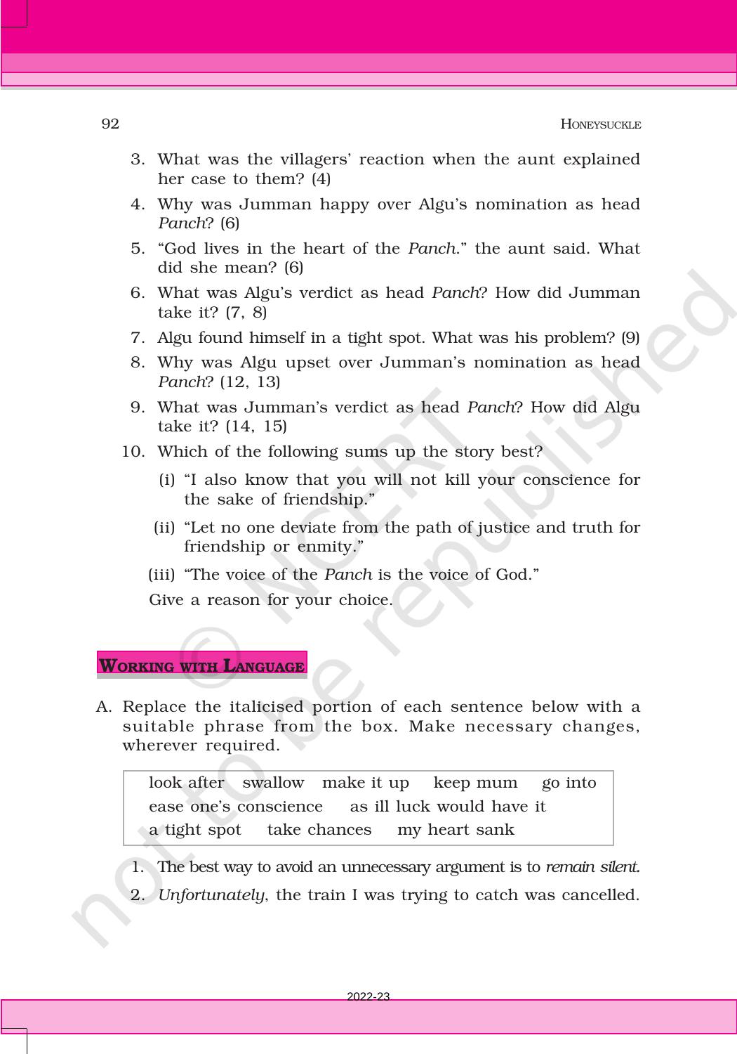 NCERT Book for Class 6 English(Honeysuckle) : Chapter 7-Fair Play - Page 9