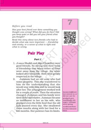 NCERT Book for Class 6 English(Honeysuckle) : Chapter 7-Fair Play