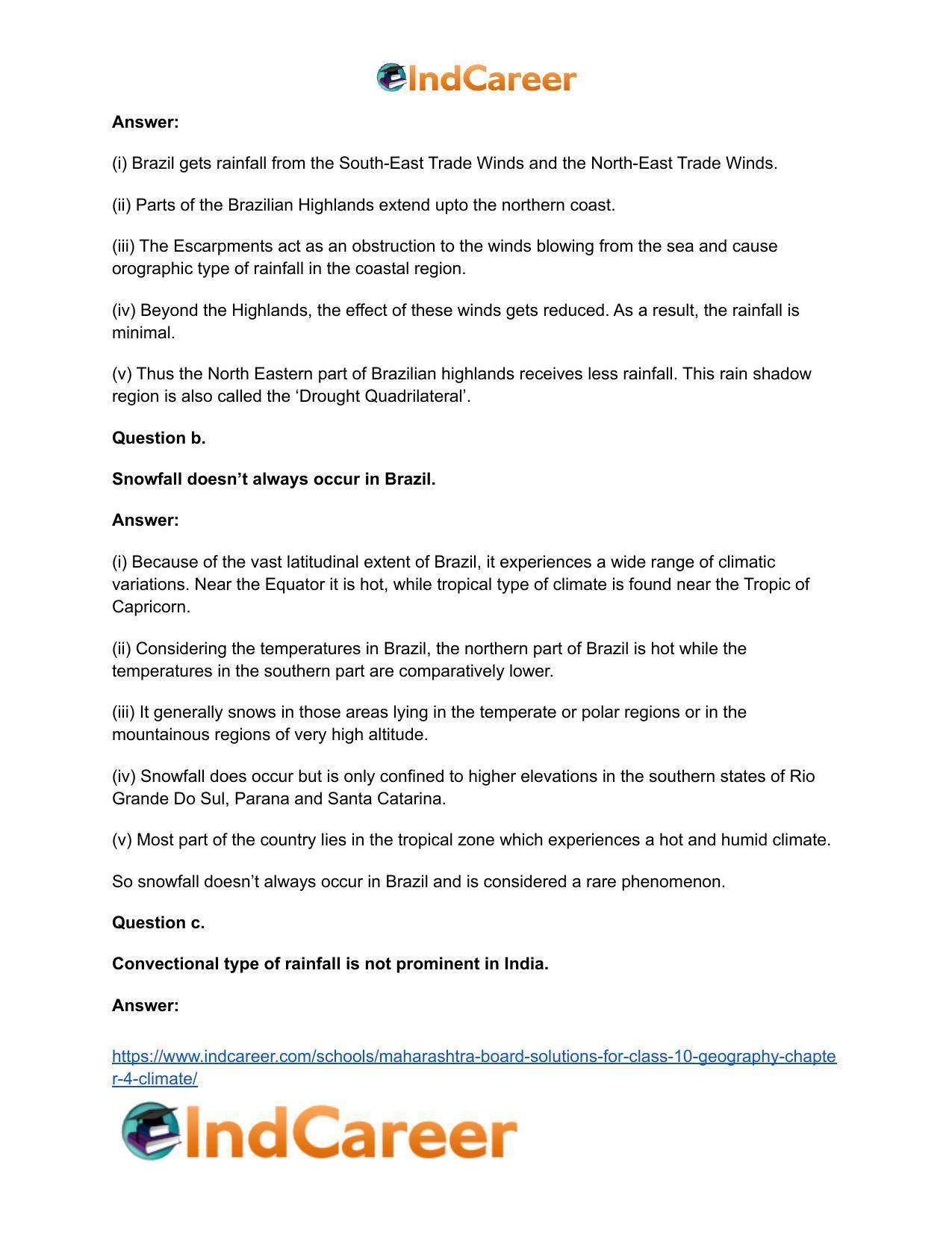 Maharashtra Board Solutions for Class 10- Geography: Chapter 4- Climate - Page 4