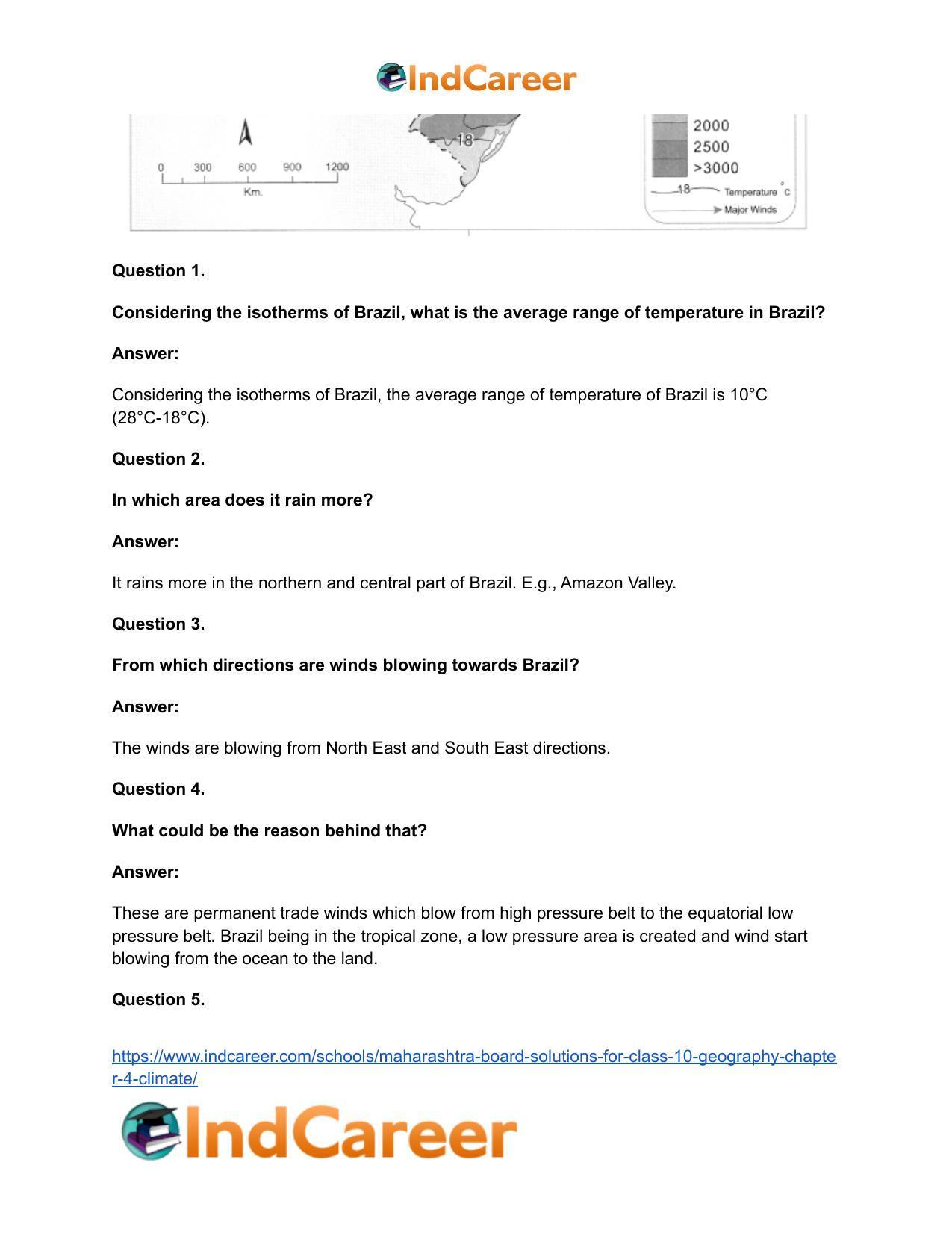 Maharashtra Board Solutions for Class 10- Geography: Chapter 4- Climate - Page 10
