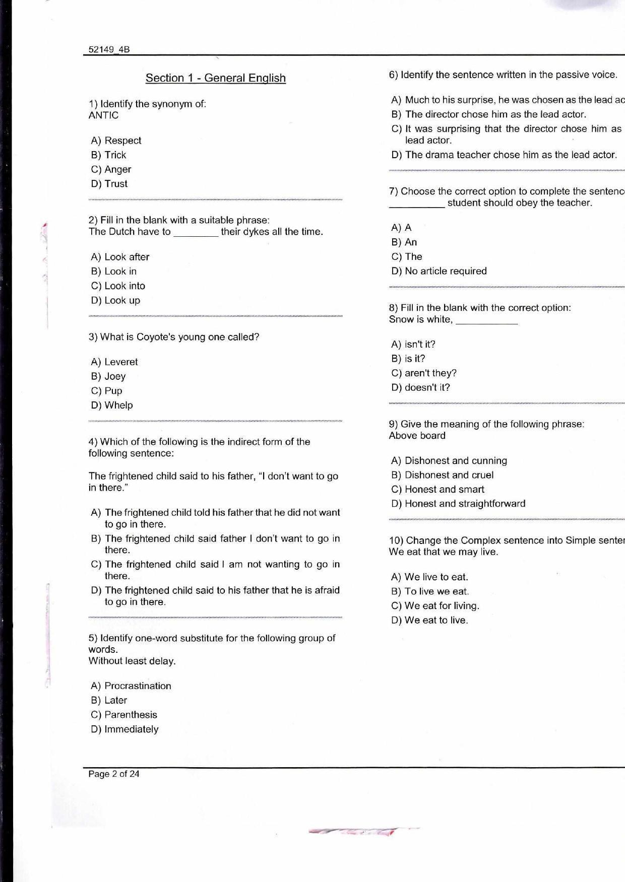 JKBOPEE B.Ed Kashmir / Special Education 2019 Question Paper - Page 2