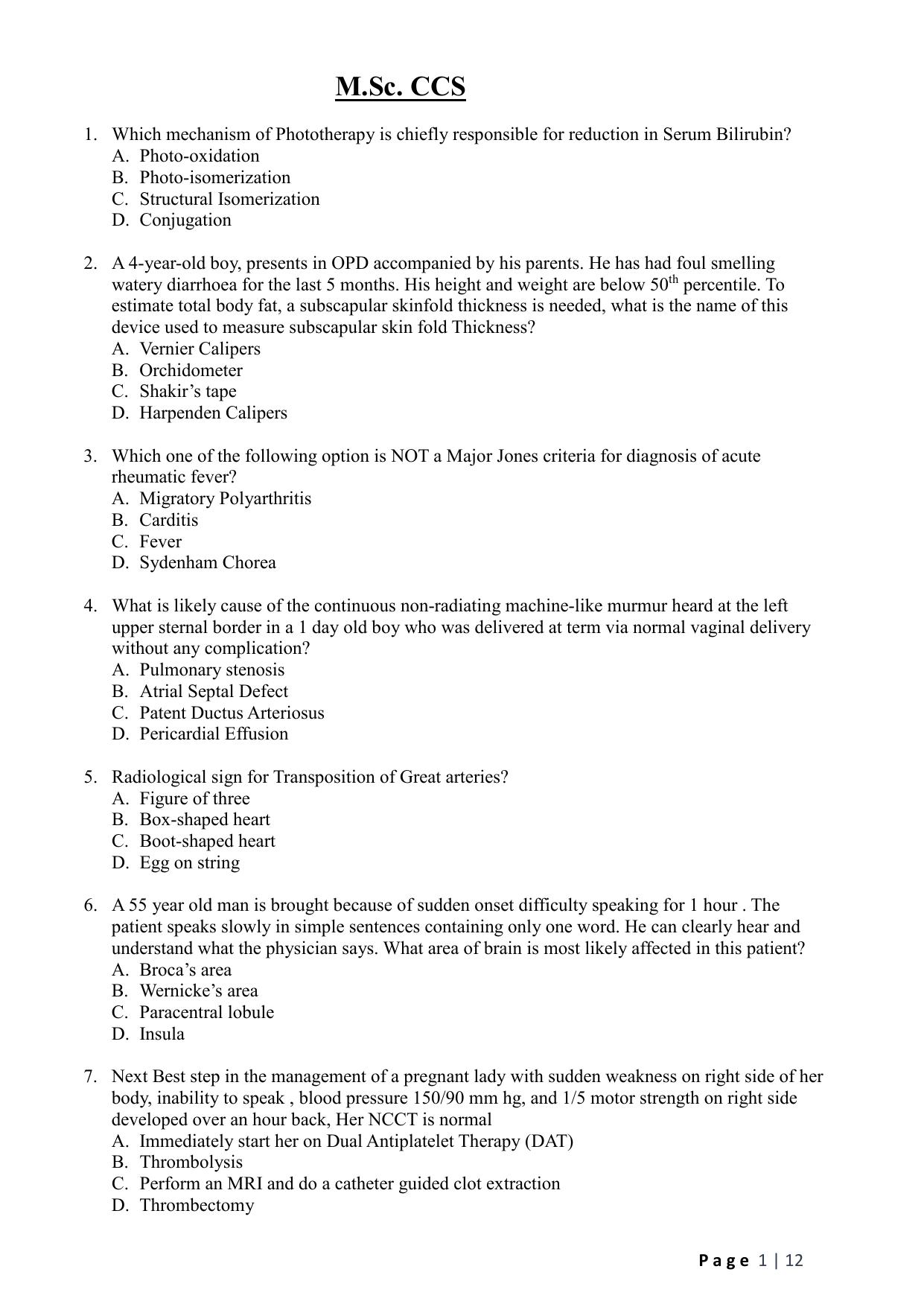 WB JEMAS (PG) M.Sc CCS 2024 Question Paper - Page 3