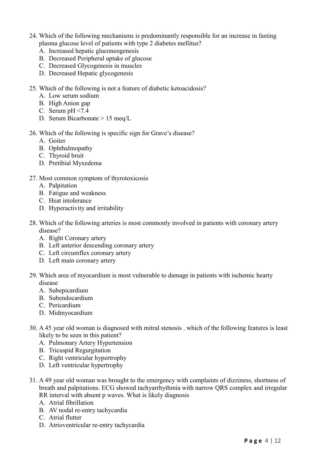 WB JEMAS (PG) M.Sc CCS 2024 Question Paper - Page 6