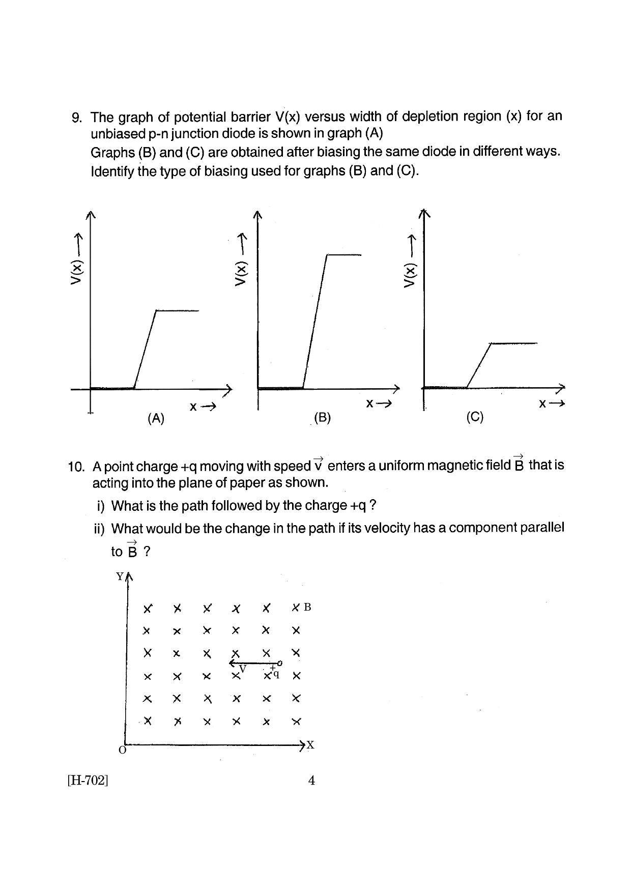 Goa Board Class 12 Physics (June 2019) Question Paper - Page 4