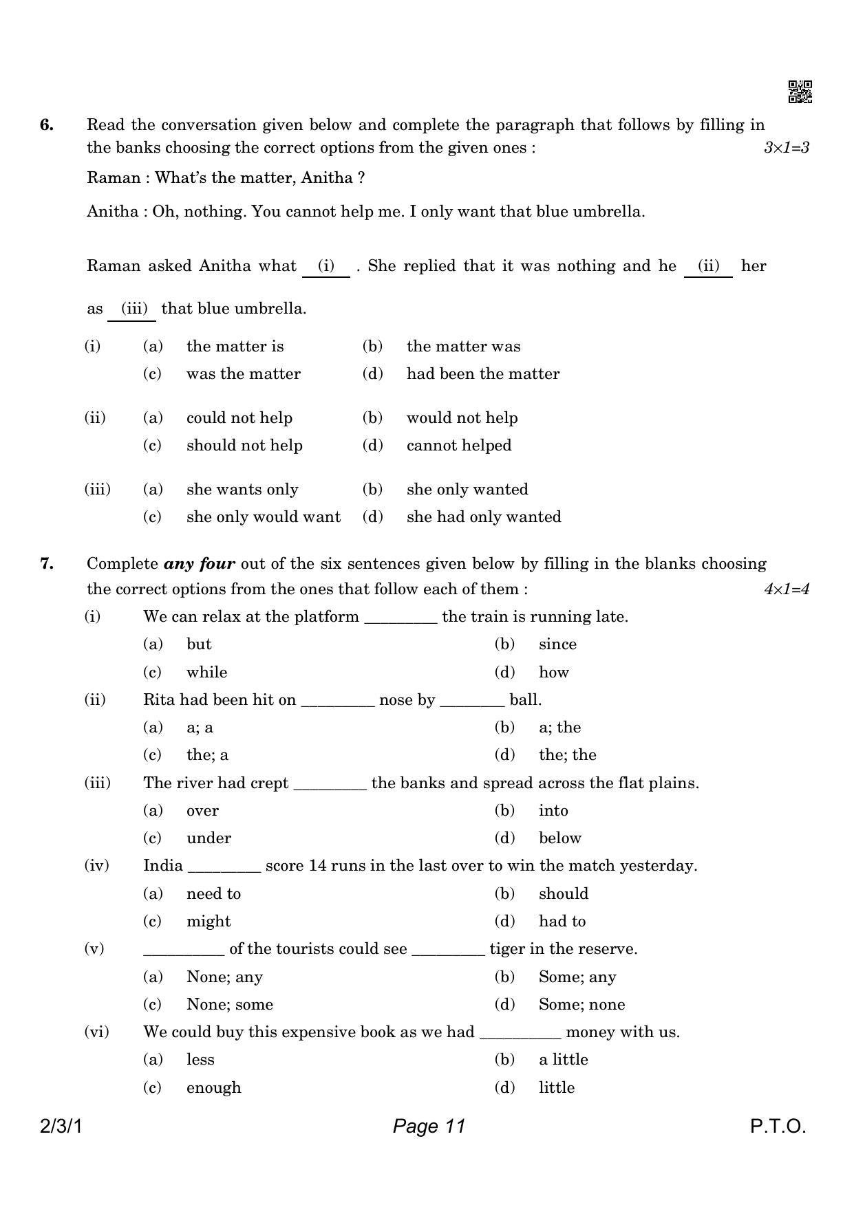 CBSE Class 10 QP_184_ENGLISH_LANGUAGE_AND_LITERATURE 2021 Compartment Question Paper - Page 11