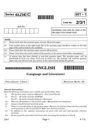 CBSE Class 10 QP_184_ENGLISH_LANGUAGE_AND_LITERATURE 2021 Compartment Question Paper