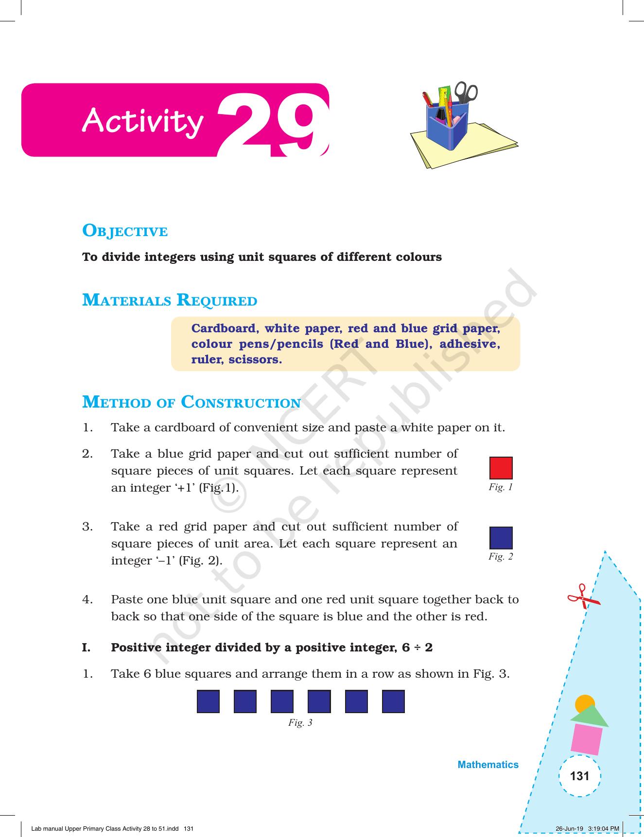 NCERT Laboratory Manuals for Class VI to VIII: Mathematics - Activities for VI to VIII (28- 51) - Page 3