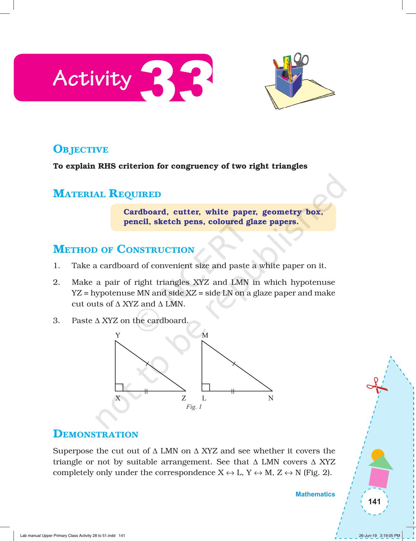 NCERT Laboratory Manuals for Class VI to VIII: Mathematics - Activities for VI to VIII (28- 51) - Page 13