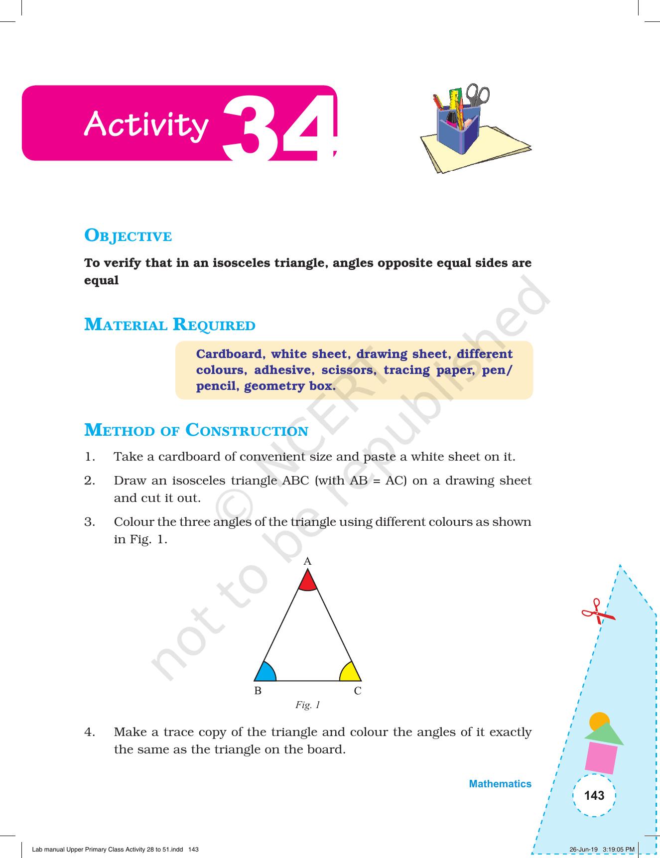 NCERT Laboratory Manuals for Class VI to VIII: Mathematics - Activities for VI to VIII (28- 51) - Page 15