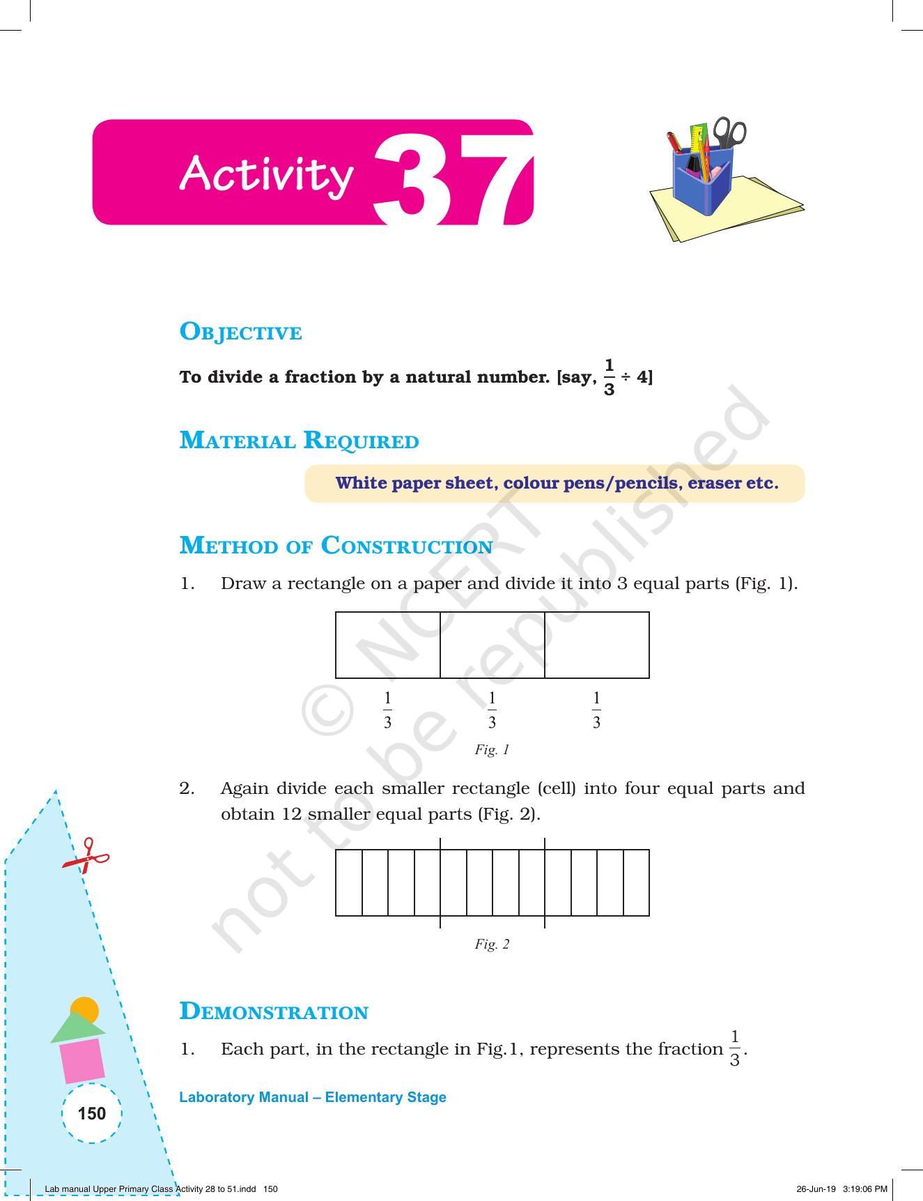 NCERT Laboratory Manuals for Class VI to VIII: Mathematics - Activities for VI to VIII (28- 51) - Page 22