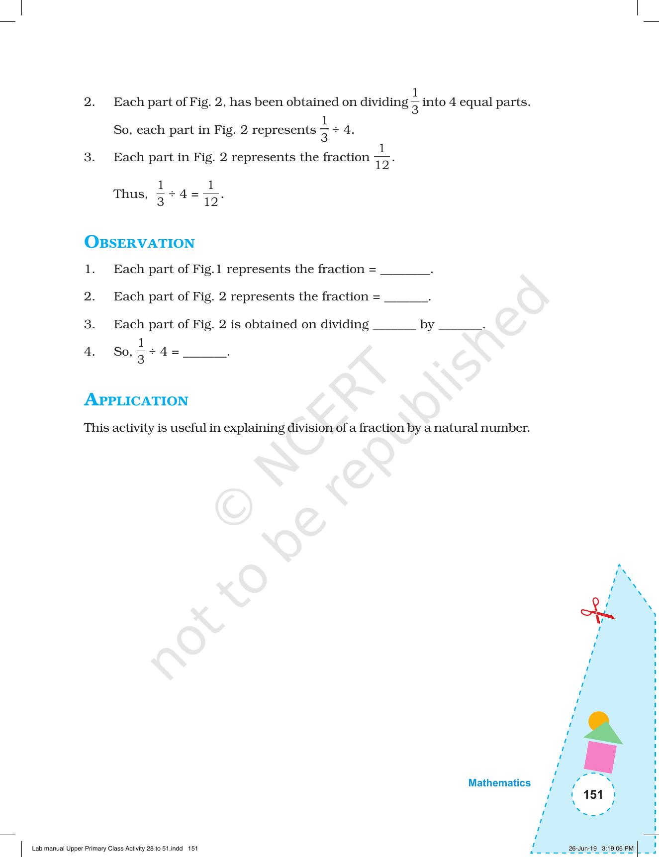 NCERT Laboratory Manuals for Class VI to VIII: Mathematics - Activities for VI to VIII (28- 51) - Page 23