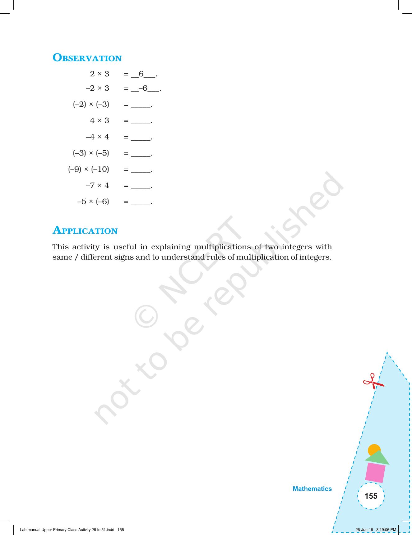 NCERT Laboratory Manuals for Class VI to VIII: Mathematics - Activities for VI to VIII (28- 51) - Page 27