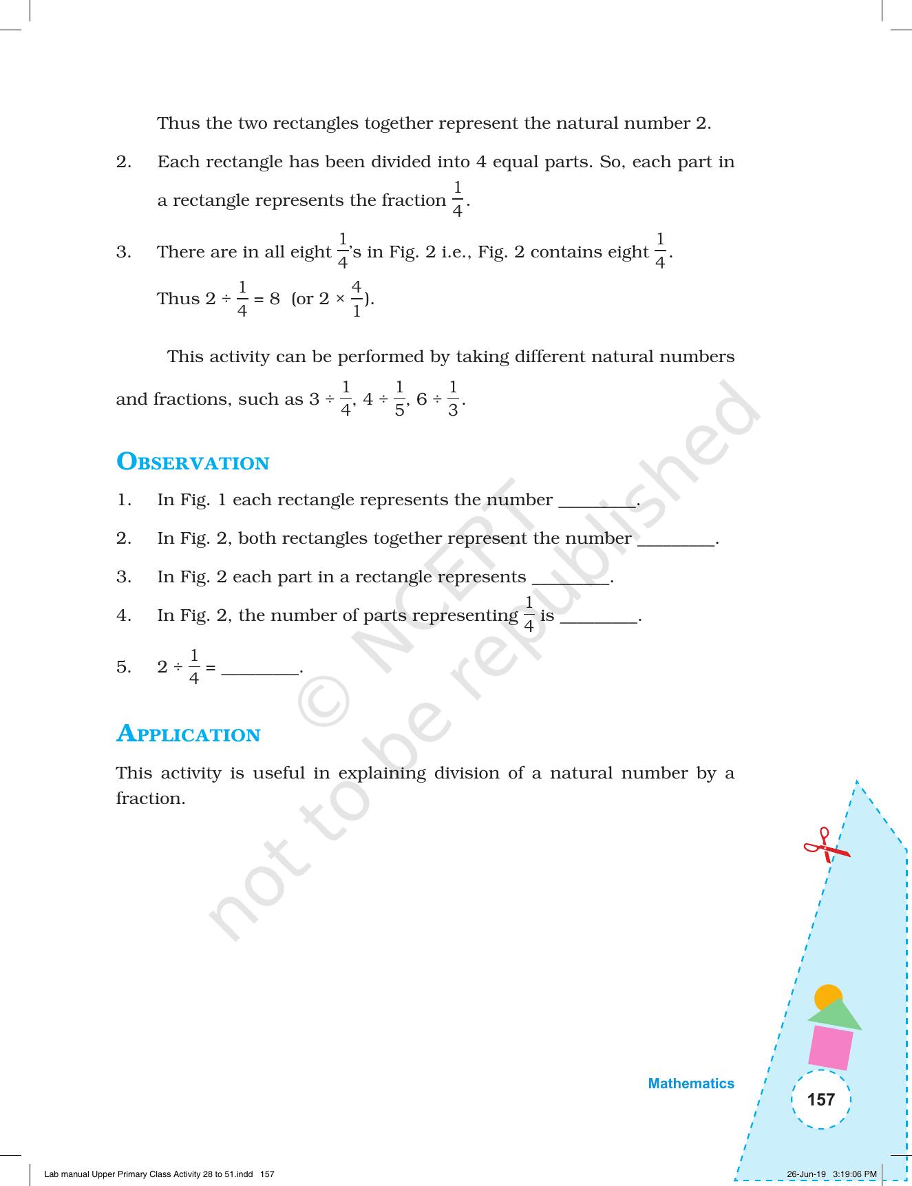 NCERT Laboratory Manuals for Class VI to VIII: Mathematics - Activities for VI to VIII (28- 51) - Page 29