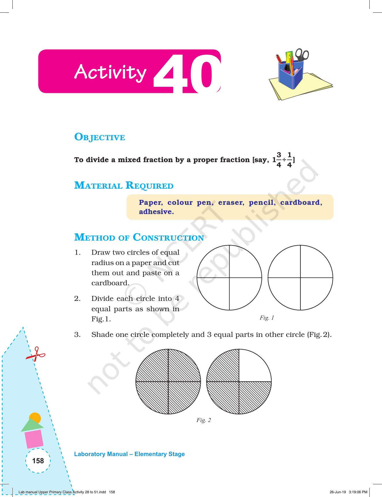NCERT Laboratory Manuals for Class VI to VIII: Mathematics - Activities for VI to VIII (28- 51) - Page 30