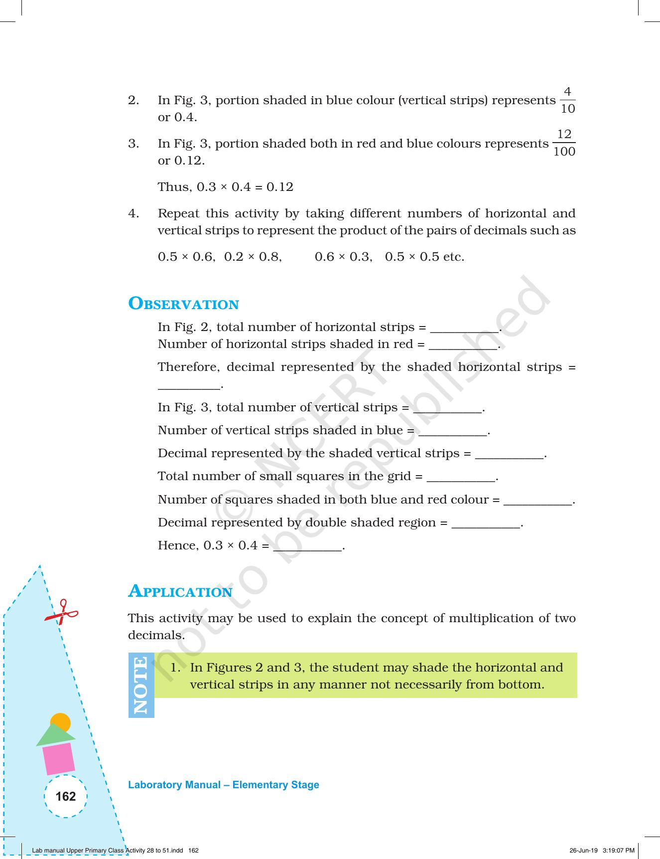 NCERT Laboratory Manuals for Class VI to VIII: Mathematics - Activities for VI to VIII (28- 51) - Page 34