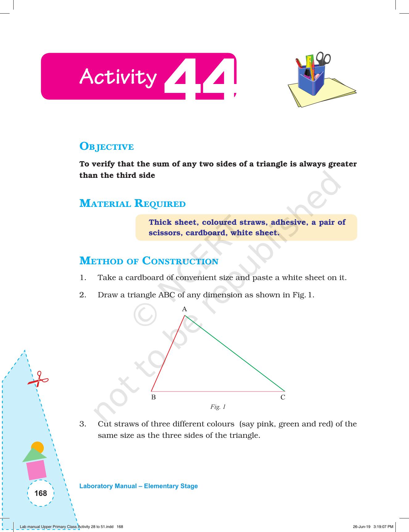 NCERT Laboratory Manuals for Class VI to VIII: Mathematics - Activities for VI to VIII (28- 51) - Page 40