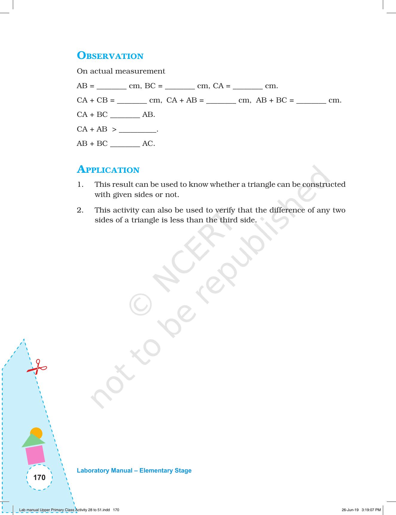 NCERT Laboratory Manuals for Class VI to VIII: Mathematics - Activities for VI to VIII (28- 51) - Page 42