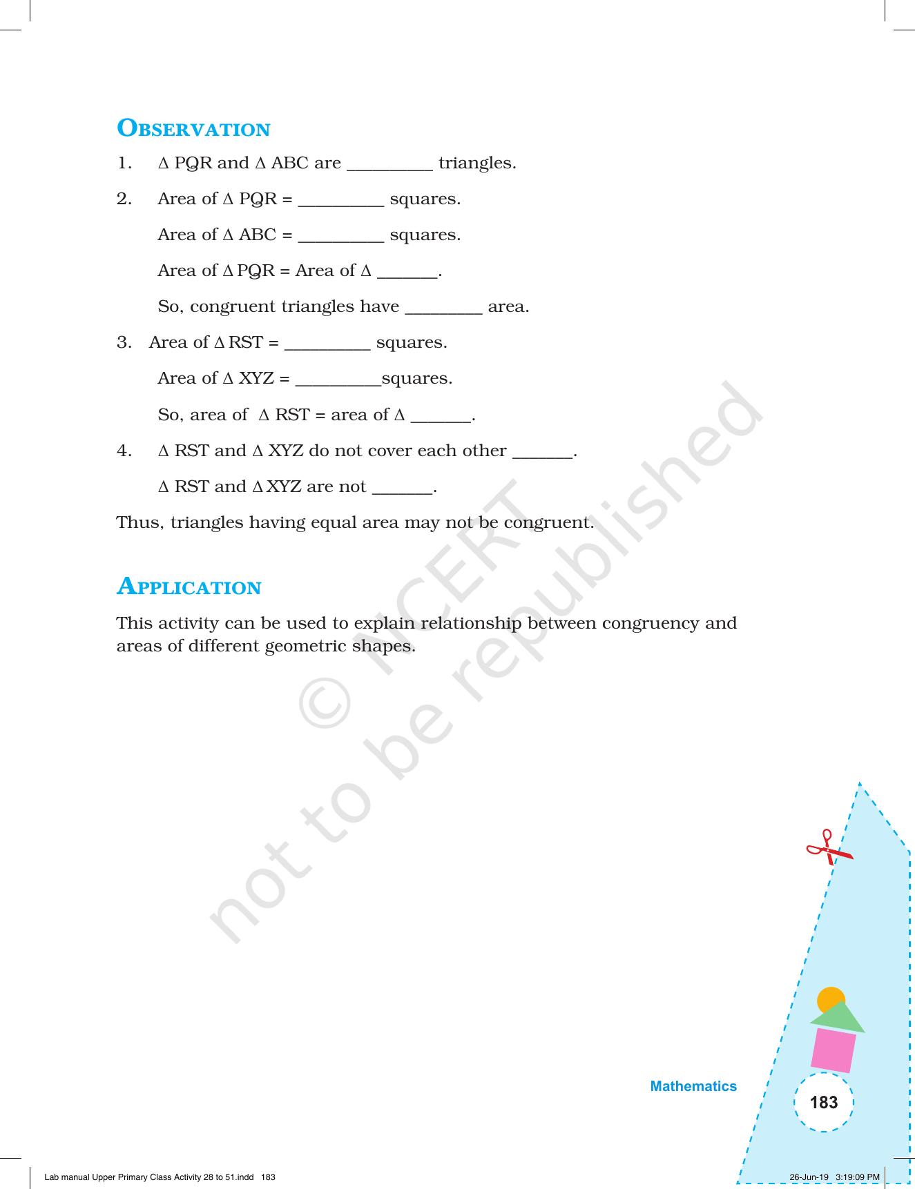 NCERT Laboratory Manuals for Class VI to VIII: Mathematics - Activities for VI to VIII (28- 51) - Page 55