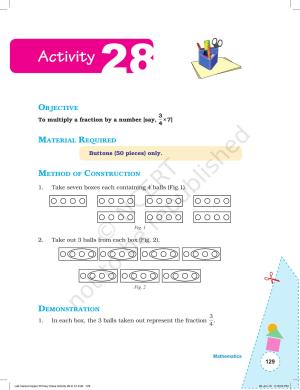 NCERT Laboratory Manuals for Class VI to VIII: Mathematics - Activities for VI to VIII (28- 51)