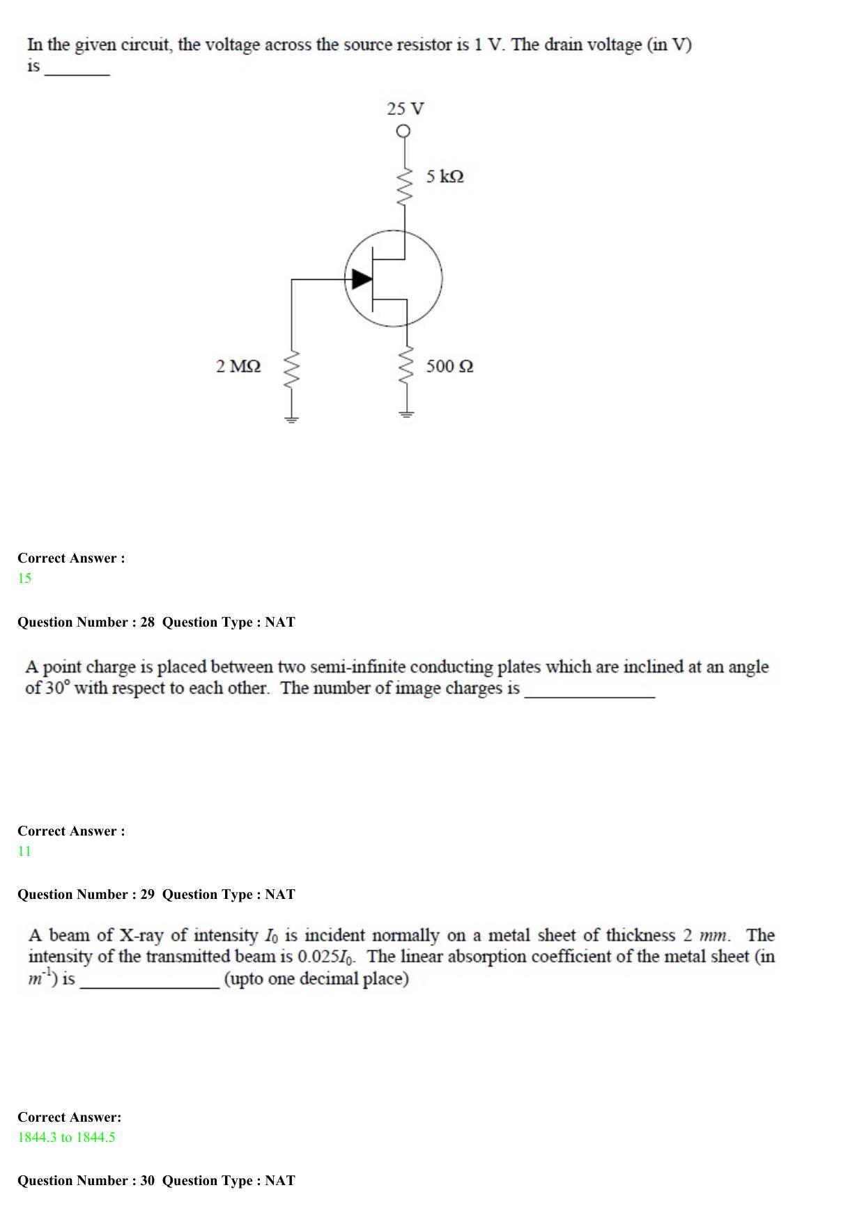 GATE 2015 Physics (PH) Question Paper with Answer Key - Page 11