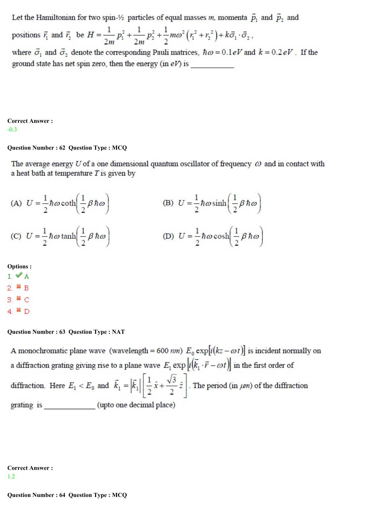 GATE 2015 Physics (PH) Question Paper with Answer Key - Page 26