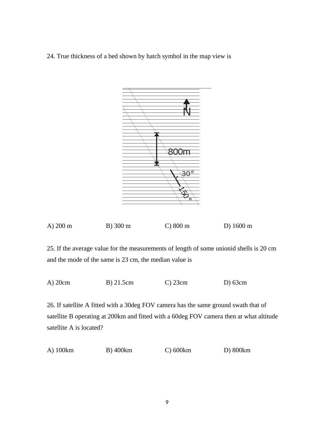 ISI Admission Test JRF in Geology GEA 2019 Sample Paper - Page 9