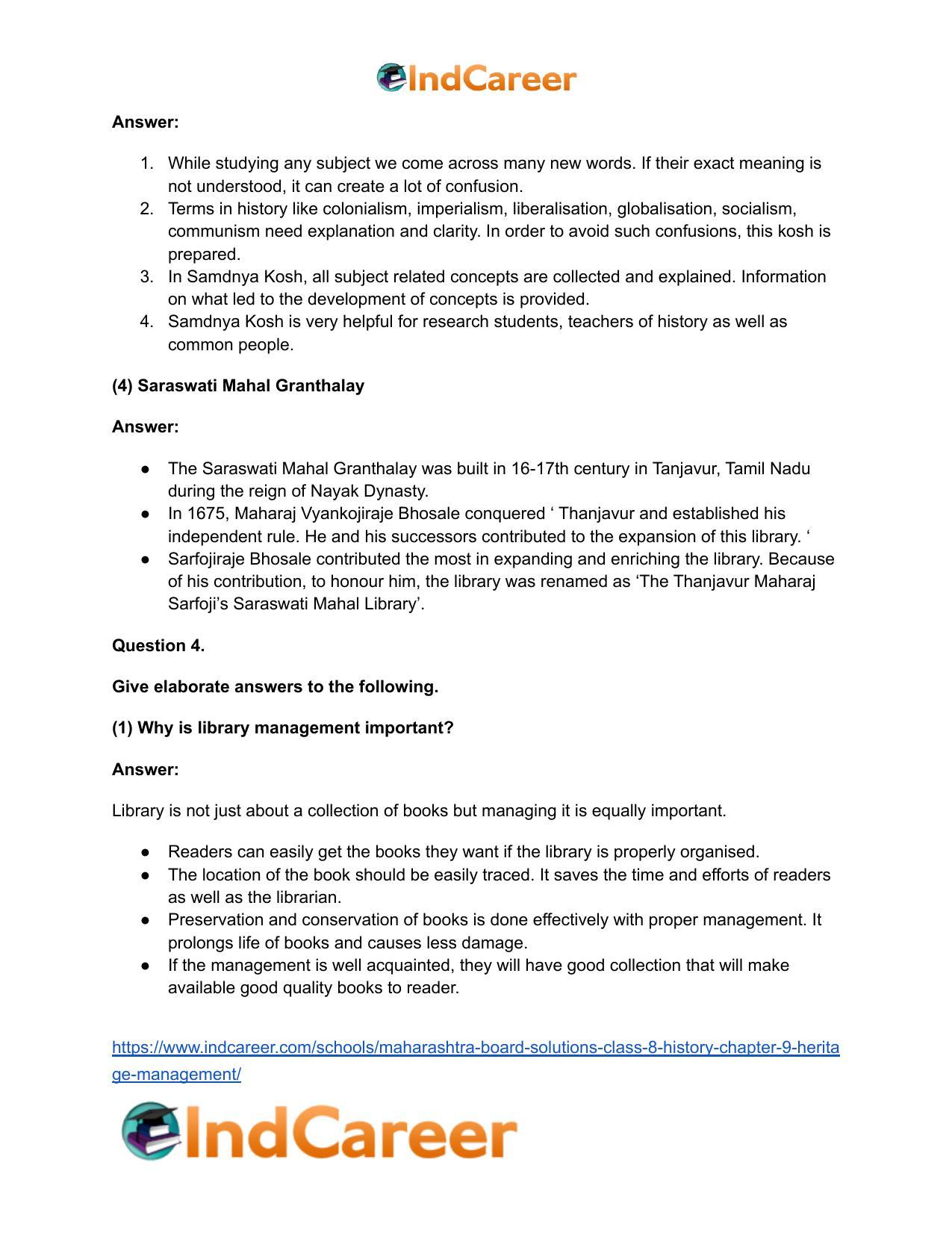 Maharashtra Board Solutions Class 8-History: Chapter 9- Heritage Management - Page 5