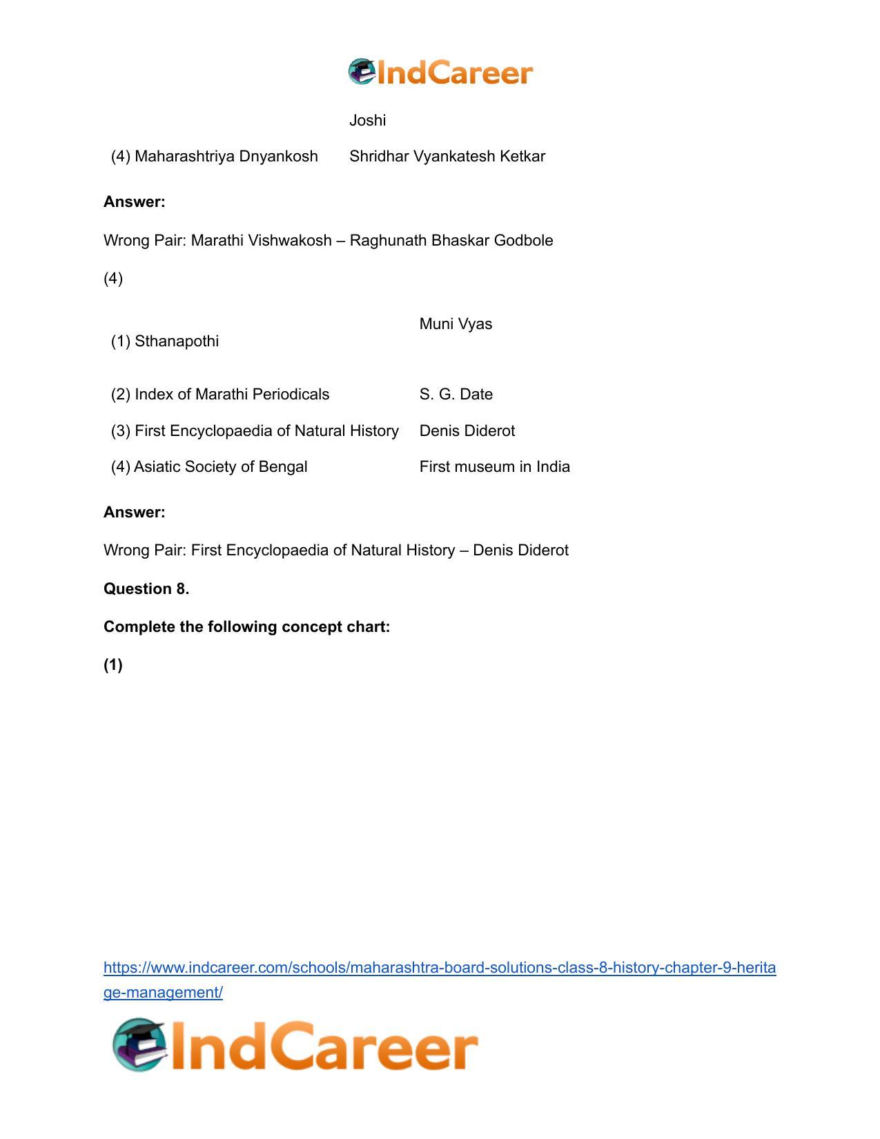 Maharashtra Board Solutions Class 8-History: Chapter 9- Heritage Management - Page 13