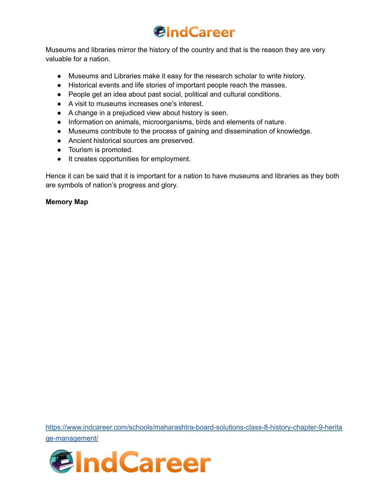 Maharashtra Board Solutions Class 8-History: Chapter 9- Heritage Management - Page 27